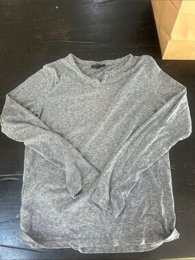A.P.C. Womens Heather Gray Crewneck